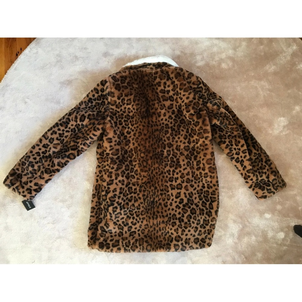 Derek Lam 10 Crosby Leopard-Print Faux-Fur Jacket Size Large - Picture 8 of 8